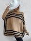 72! JMD Striped Turtleneck Sweater