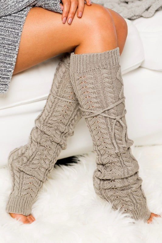 BE. Cable Knit Leg Warmer