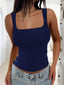 Just BE. Devine Square Neck Wide Strap Tank