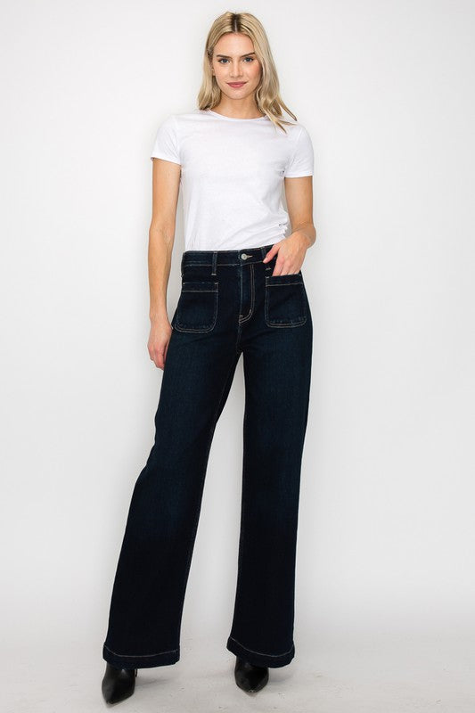 Just BE.  Artemis High Rise Modern Wide Jeans ~ Premiun Jeans
