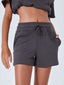 Just BE. Lu Drawstring Solid Color Shorts