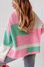 Just BE. SYN  Starburst Color Block  Sweater