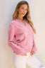 Just BE. SYN Pink Notched Sweater