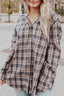 Just BE. FHB Plaid Hooded Shirt