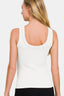 Just BE. Zena 2 Way Neckline Washed Ribbed Tank