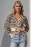 Just BE. Double Take Bow Cropped Cardigan