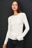 Just BE. BC Round Neck Long Sleeve T-Shirt - White