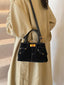 BE. YP Suede Handbag