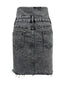 Just BE. YNH Raw Hem High Waist Denim Skirt