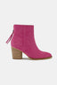 BE. Shoe BE.east Fashion Suede Point Toe Ankle Booties - Pink