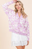 Just BE. Mittoshop Purple  Heart Cardigan