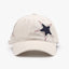 BE. Adjustable Star Raw Hem Cap