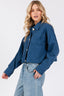 Just BE. Bytos  Button Down Cropped Denim Jacket