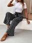 Just BE. Striped High Waist Wide Leg Pants