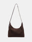 BE.  YP Suede Shoulder Bag