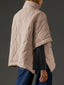 Just BE. Texture Half Zip Half Sleeve Jacket