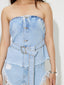 Just BE. Hanllen Tube Denim Top