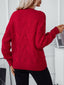 Just BE. Drizzle Round Neck Long Sleeve Sweater