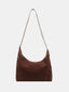 BE.  YP Suede Shoulder Bag