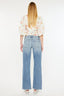 Just BE. Kady Mid Rise Frayed Hem Straight Jeans