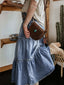 Just BE. Blue Belle  Button-Fly Denim Skirt