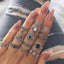 BE. SPC 15 Piece Vintage Ring Set