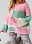 Just BE. SYN  Starburst Color Block  Sweater