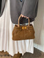 BE. YP Suede Handbag