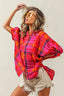 Just BE. BiBi Dolman Sleeve Plaid Shirt