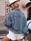 Just BE. Agodel Distressed Denim Jacket