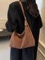 BE.  YP Suede Shoulder Bag