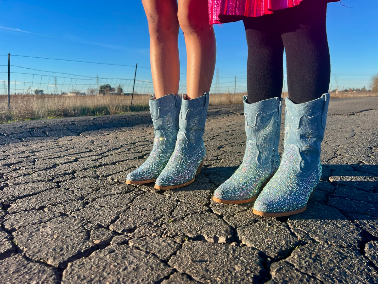 BE. YOU! Twinkle Wranglers Boots