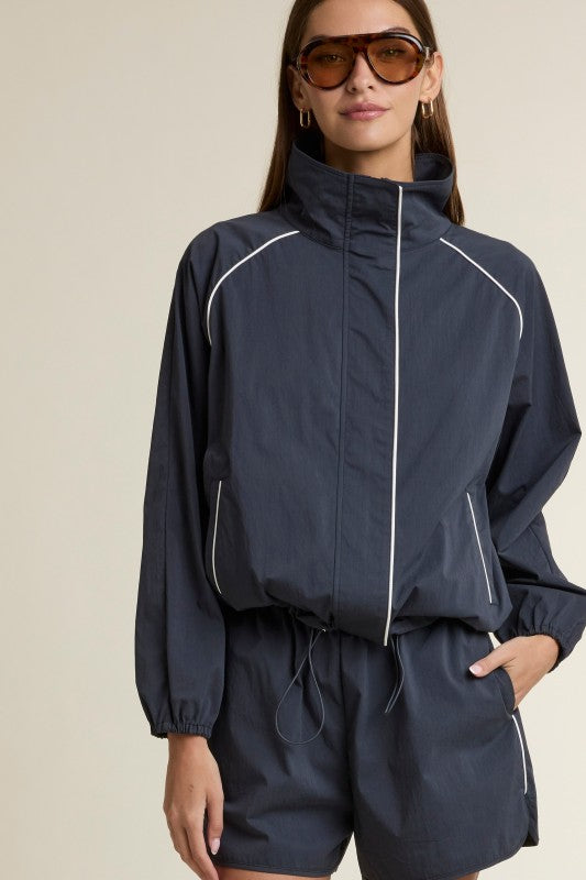 72! MABLE Navy Windbreaker Set