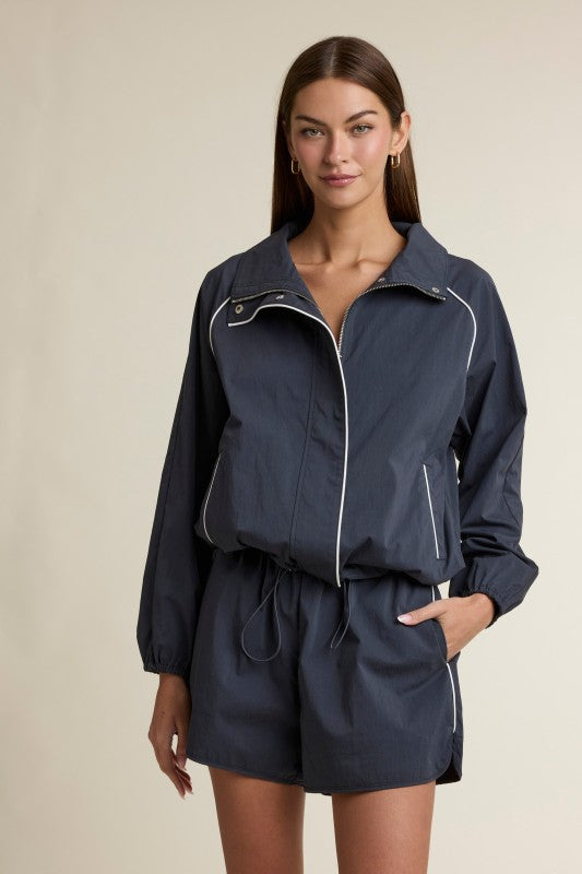 72! MABLE Navy Windbreaker Set