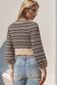 Just BE. Double Take Bow Cropped Cardigan