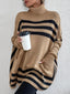 72! JMD Striped Turtleneck Sweater