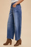 Just BE. Annie Wear Mid Rise Barrel Leg Jeans