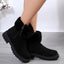 BE. Shoe Moxi Suede Faux Fur Boots