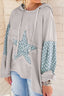 Just BE. SYN Floral Patchwork Star Hoodie