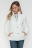 Just BE. YMI White Puffer Jacket