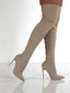 BE. Shoe Moxi Point Toe Over Knee Stiletto Boots