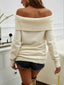 Just BE. Ayanna Off-Shoulder Long Sleeve Sweater