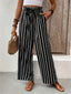 Just BE. Striped High Waist Wide Leg Pants