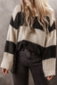 Just BE. SYN Mocha Color Block Sweater