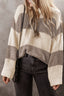 Just BE. SYN Mocha Color Block Sweater