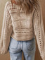 Just BE. Hollow Out  Boat Neck Sweater