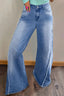 Just BE. SYN Real Raw Hem Wide Leg Jeans