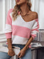 Just BE. Drizzle Color Block Sweater