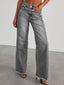 Just BE. 101 Raw Hem Wide Leg Jeans