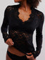 Just BE. Marli V-Neck Long Sleeve Lace Top